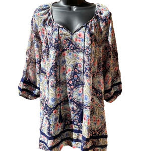 Nwt jessica Simpson maternity floral sheer blouse size M
